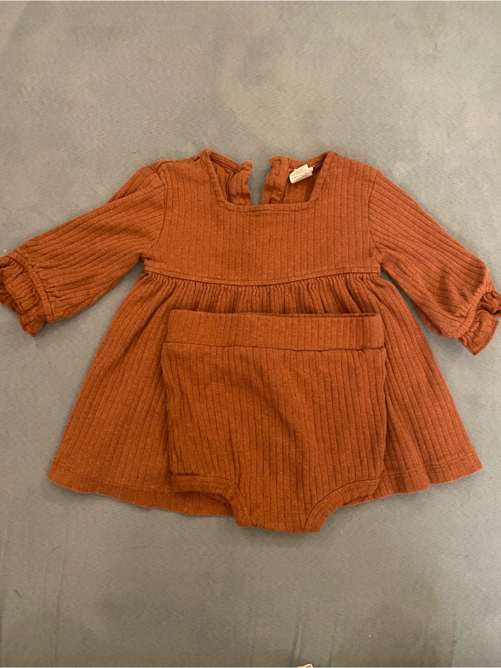 kate quinn Rust Brown Ribbed Kids Bottoms